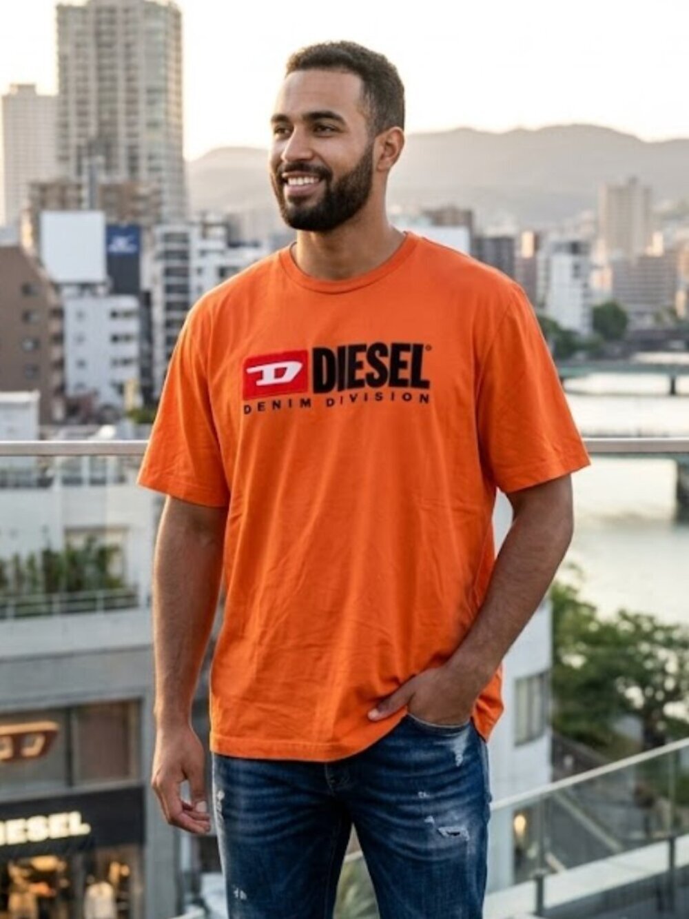 T-just-division Burnt Orange Diesel Size XL